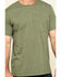 Image #4 - Hawx Men's Olive Solid Pocket Short Sleeve Work T-Shirt - Big , Olive, hi-res