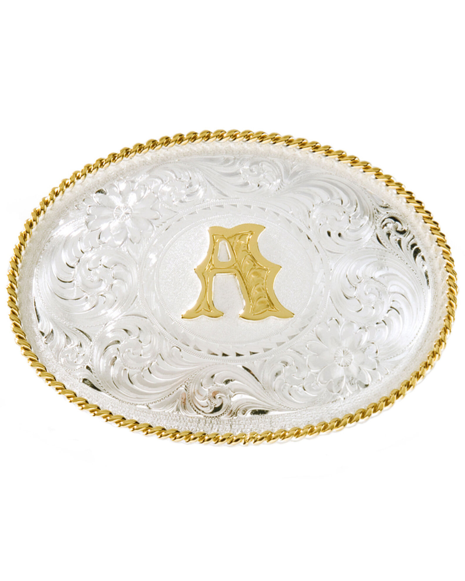 Montana Silversmiths Initial A Western Buckle