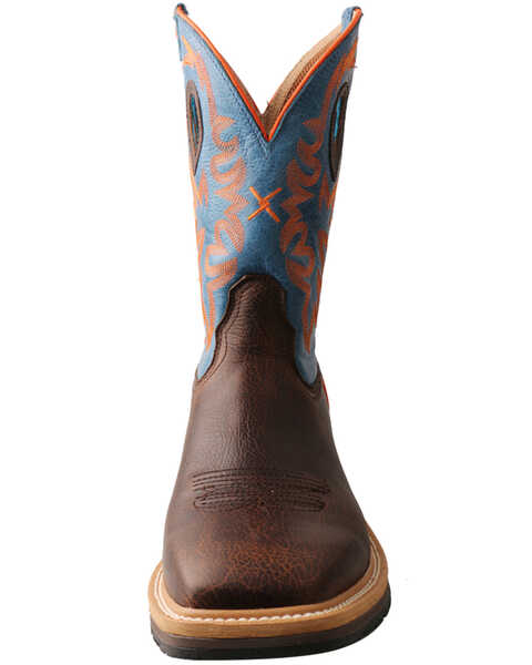 Image #5 - Twisted X Men's Brown Western Work Boots - Steel Toe, , hi-res