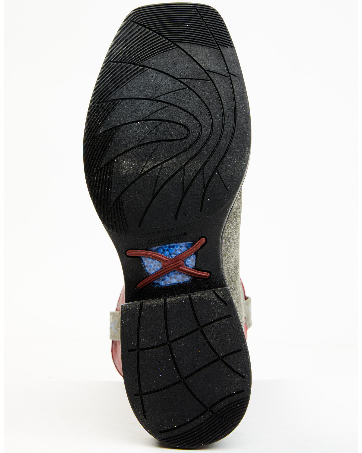 Image #7 - Twisted X Men's Tech X Performance Western Boot - Broad Square Toe, Red, hi-res