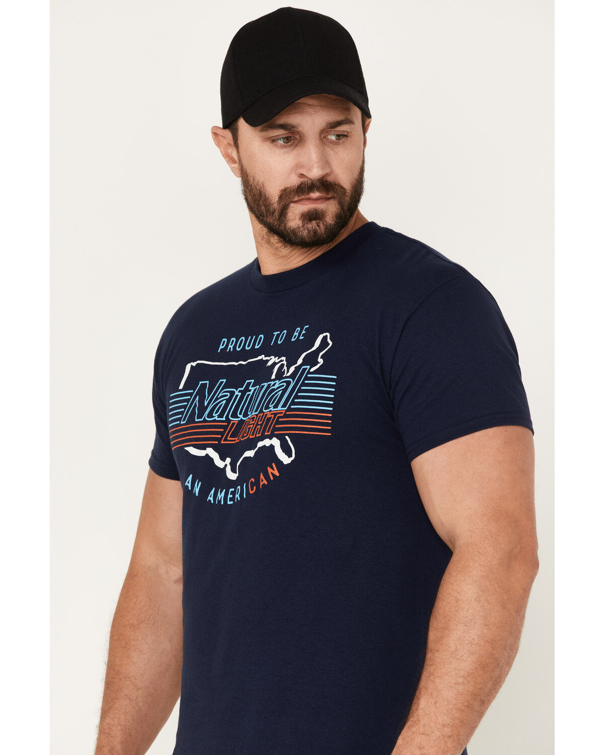 Image #2 - Brew City Beer Gear Men's Natural Light American Graphic T-Shirt, , hi-res