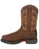 Image #3 - Georgia Boot Men's Carbo-Tec LT Waterproof Western Work Boots - Steel Toe, Brown, hi-res