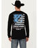 Image #1 - RANK 45® Men's Patriot Long Sleeve Graphic T-Shirt, Black, hi-res