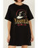 Image #3 - Girl Dangerous Women's Nashville Hat T-Shirt Mini Dress, Charcoal, hi-res