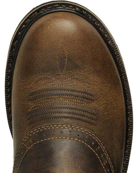 Image #6 -  Justin Men's Stampede Superintendent Crème Work Boots - Round Soft Toe, , hi-res
