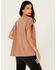 Image #4 - Cleo + Wolf Women's Enjoying The View Relaxed Short Sleeve Graphic Tee, Rust Copper, hi-res