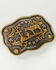 Image #1 - Cody James® Men's Christain Cowboy Rectangle Belt Buckle, Silver, hi-res