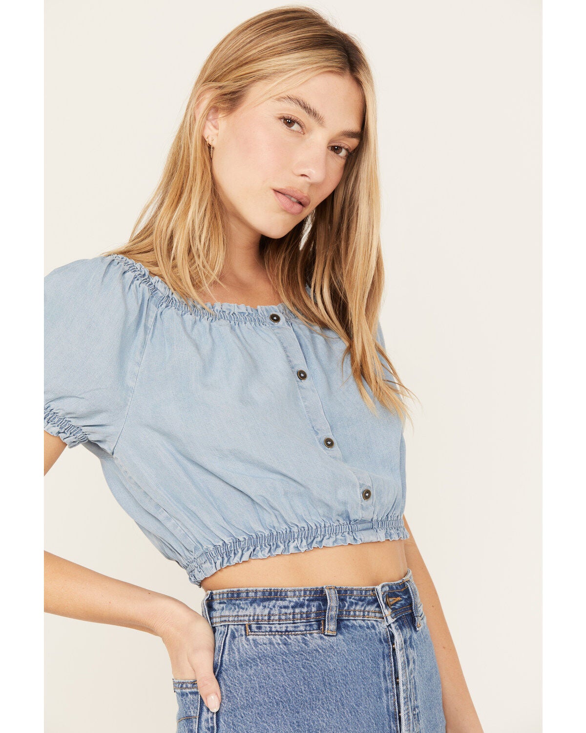 off shoulder peasant top