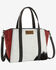 Image #1 - Wrangler Women's Cowhide Embossed Crossbody Tote Bag, Red, hi-res
