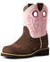 Image #1 - Ariat Girls' Tooled Cowgirl Western Boots - Round Toe, , hi-res