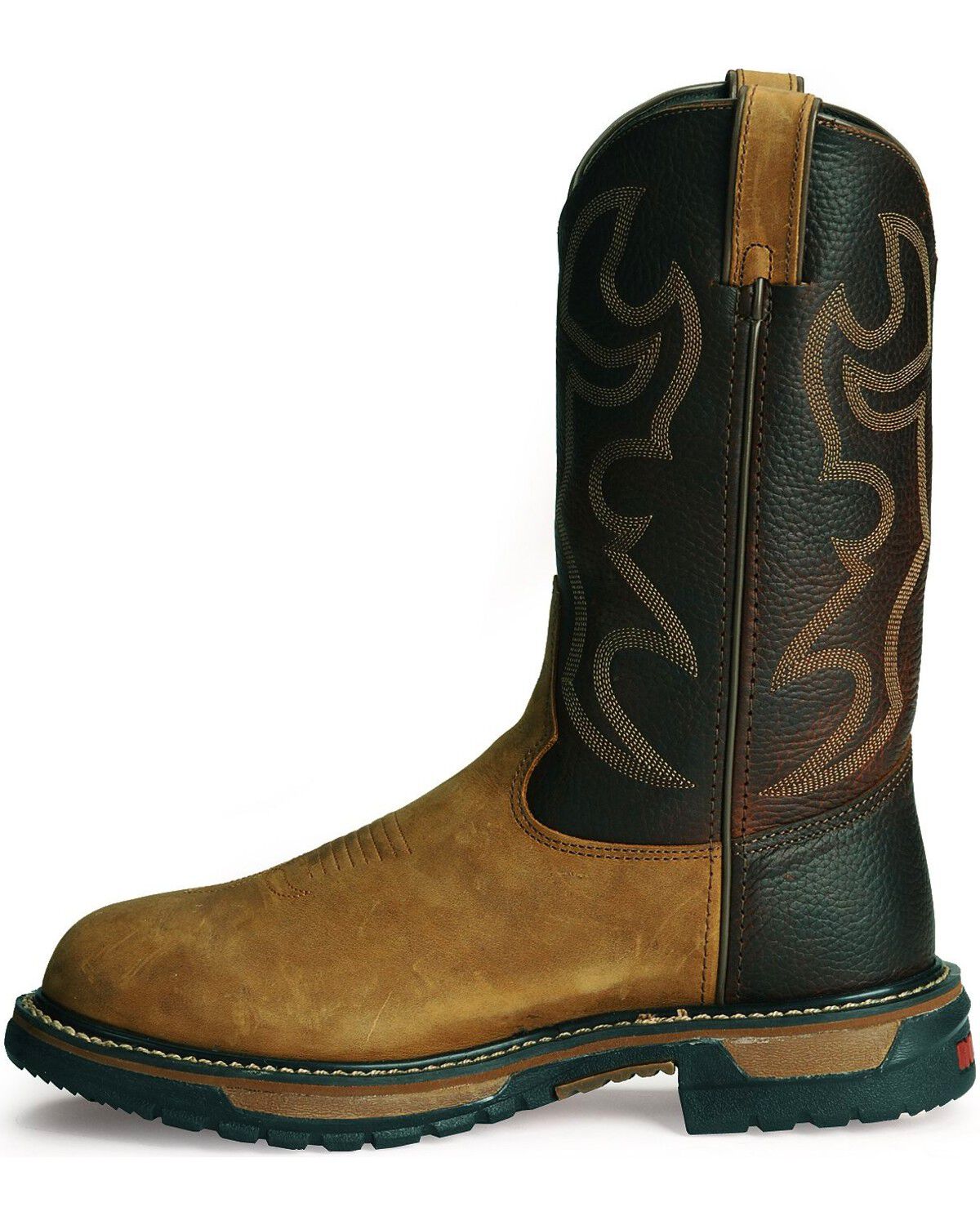 Image #9 - Rocky Men's Branson Roper 11" Western Boots, Brown, hi-res