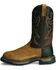 Image #9 - Rocky Men's Branson Roper 11" Western Boots, Brown, hi-res