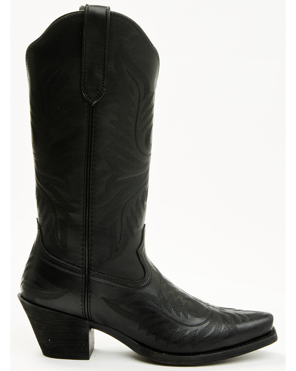 Image #2 - Ariat Women's Round Up Collins Western Boots - Snip Toe, Black, hi-res