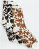 Image #1 - Boot Barn Women's Scout Cow Print Crew Socks - 3 Pack, Brown, hi-res