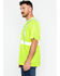 Image #4 - Hawx Men's Reflective Short Sleeve Work T-Shirt , Yellow, hi-res