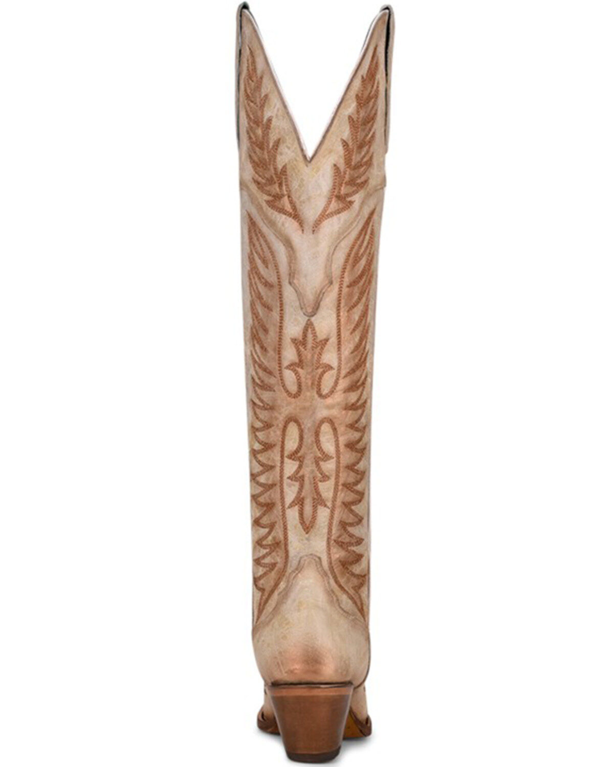 Image #4 - Corral Women's White Embroidery Western Boots - Round Toe, White, hi-res