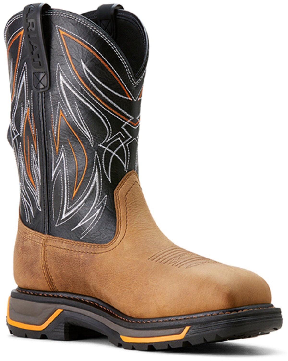 Ariat Men's Big Rig Waterproof Work Boots - Composite Toe, Brown, hi-res