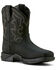Image #1 - Ariat Women's Anthem Shortie II Waterproof Performance Western Boots - Broad Square Toe, Black, hi-res