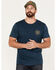 Brixton Men's Oath Logo Short Sleeve Graphic T-Shirt, Teal, hi-res