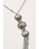 Image #3 - Shyanne Women's Triple Stone Jasper Fringe Necklace, Silver, hi-res
