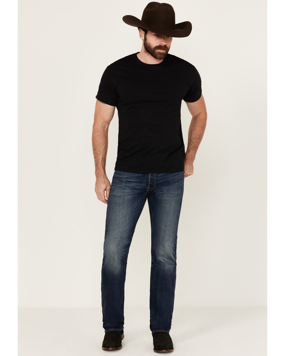 Levi's Men's 501 Unicycle Dark Wash Original Fit Straight Leg Stretch Denim Jeans, Dark Medium Wash, hi-res