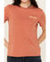 Image #3 - Wrangler Retro Women's Boot Barn Exclusive Long Live Cowboys Short Sleeve Graphic Tee, Rust Copper, hi-res