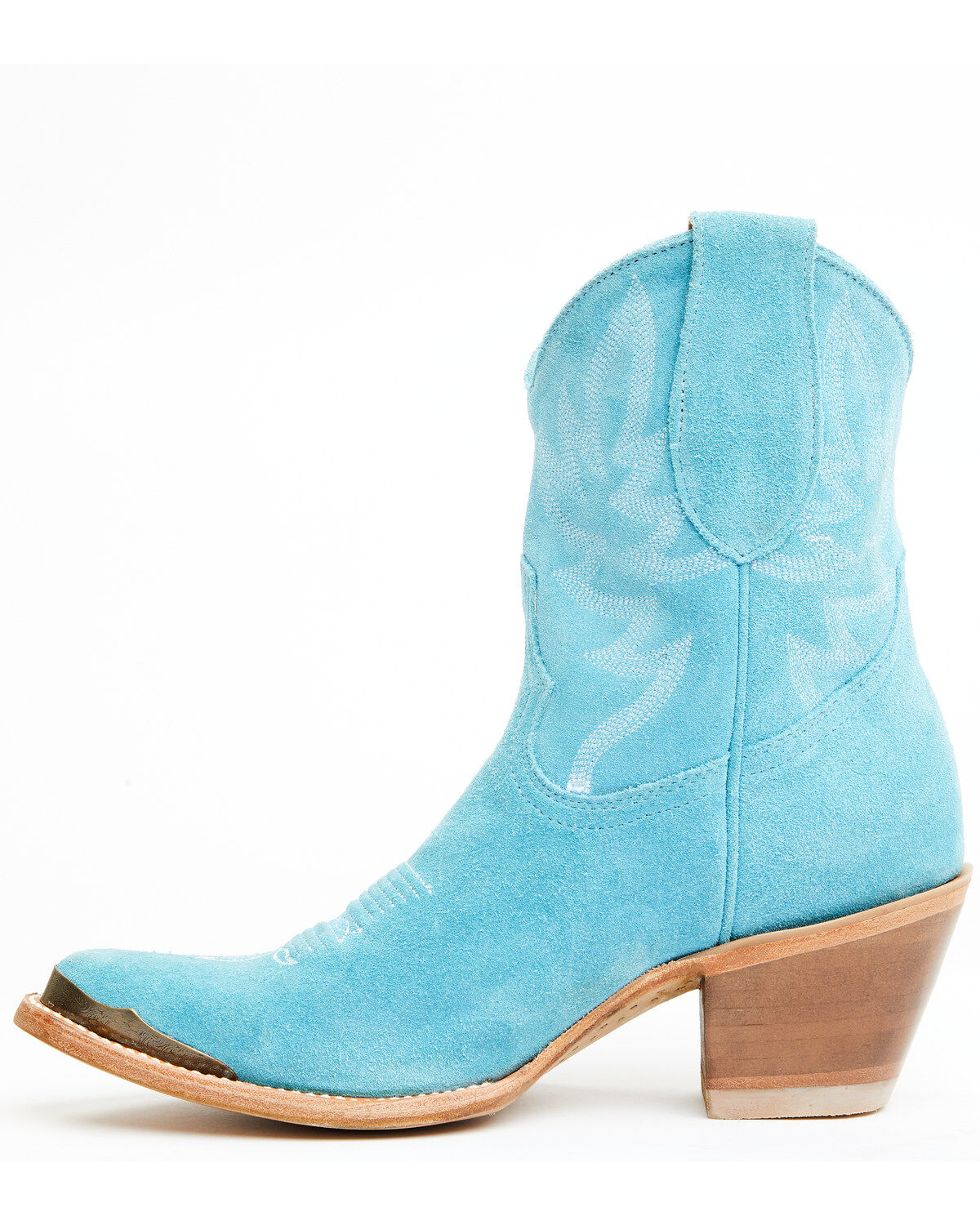 Image #3 - Idyllwind Women's Wheels Suede Fashion Western Booties - Round Toe, Blue, hi-res