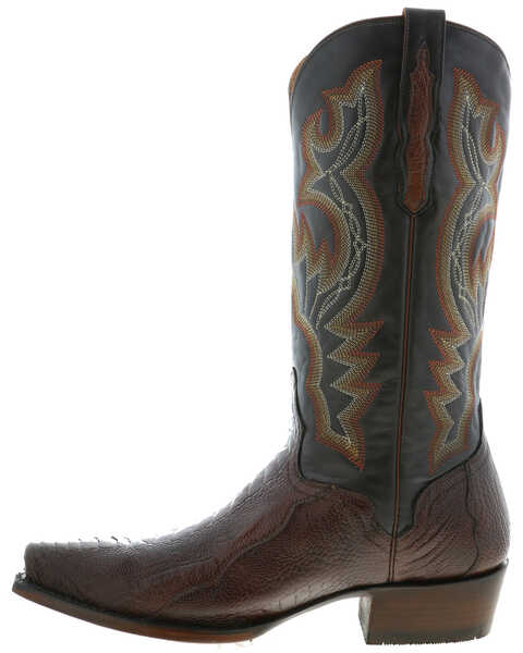 El Dorado Men's Ostrich Leg Western Boots - Snip Toe, , hi-res
