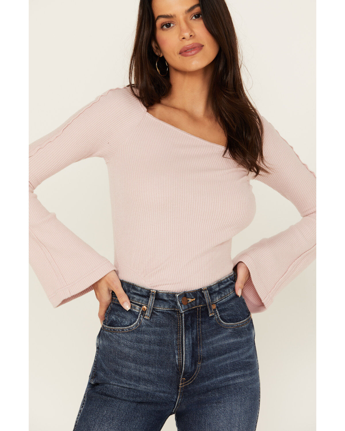 Image #3 - Free People Women's On A Cloud Bodysuit, Pink, hi-res