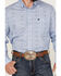Rock & Roll Denim Men's Allover Medallion Print Long Sleeve Button Down Western Shirt , Blue, hi-res