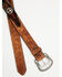 Image #2 - Roper Men's Ostrich Print Western Belt, Tan, hi-res