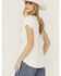 Image #4 - Shyanne Women's Cowboy Take Me Away Studded Short Sleeve Graphic Tee, Ivory, hi-res
