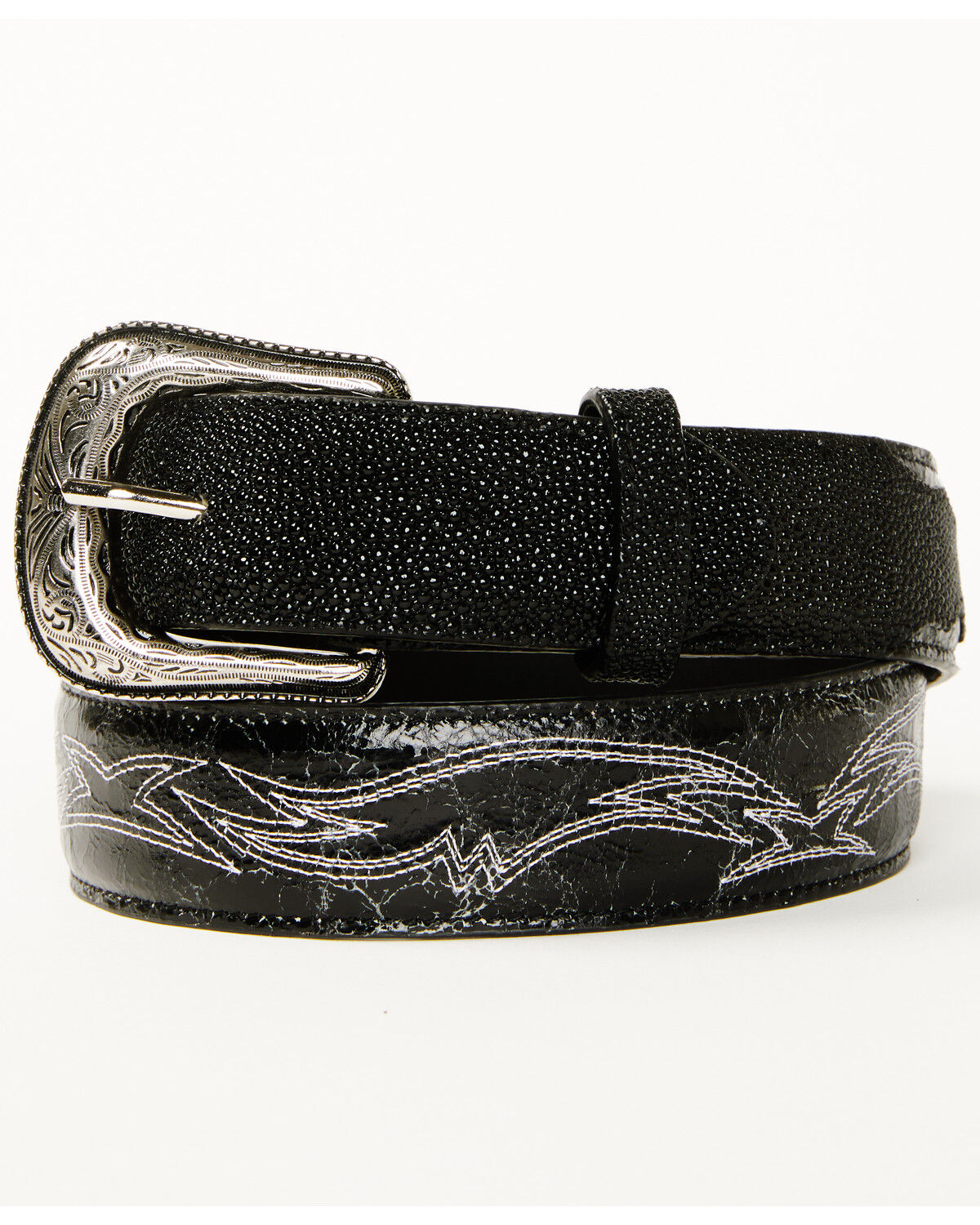 Image #1 - Cody James Men's Exotic Stingray Belt, Black, hi-res