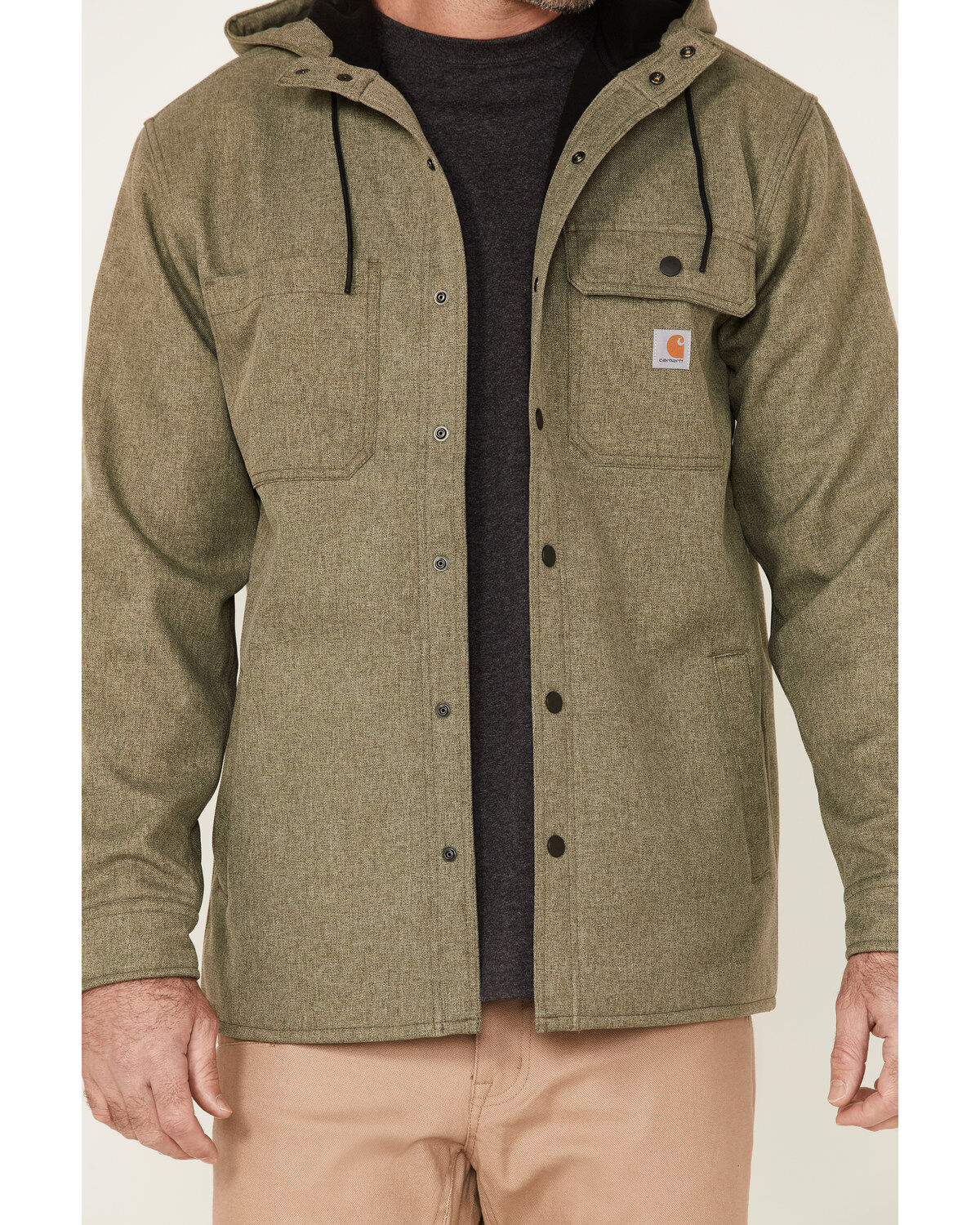 carhartt rain defender relaxed fit heavyweight hooded shirt jac
