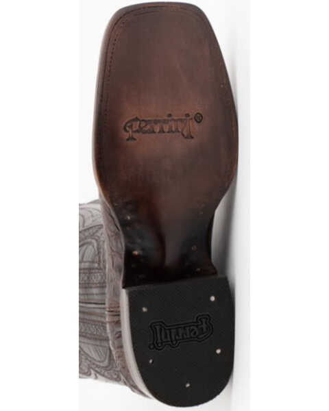 Image #7 - Ferrini Men's Exotic Caiman Western Boots - Broad Square Toe, Chocolate, hi-res