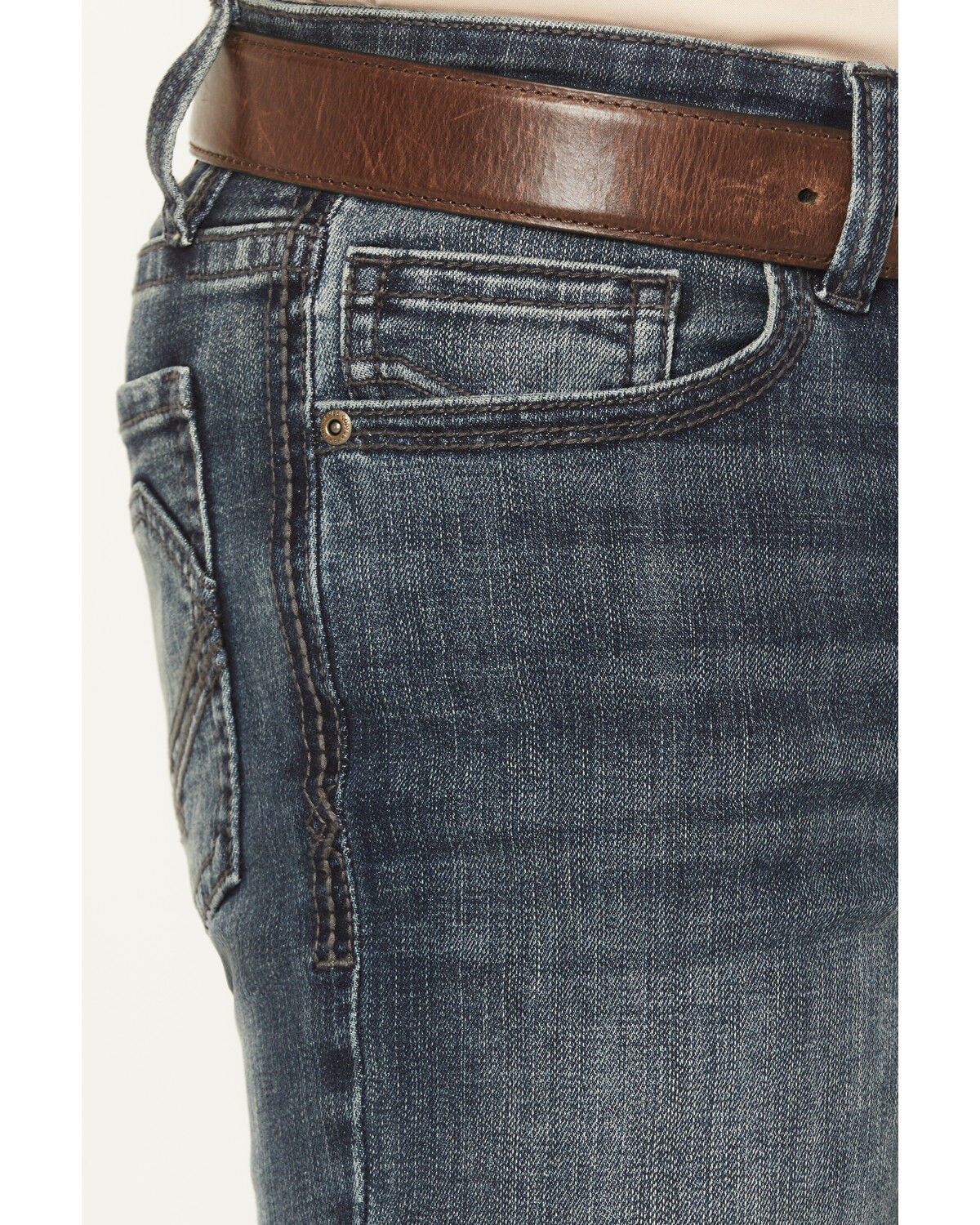 Image #2 - Cody James Men's Poncho Wash Jackson Slim Straight Stretch Denim Jeans, Dark Wash, hi-res