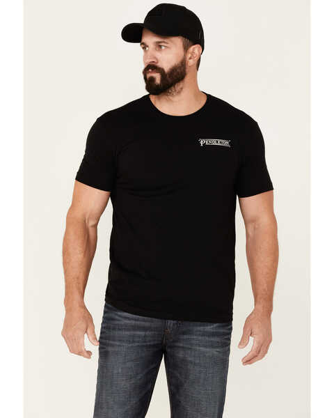 Pendleton Men's Black Diamond Stripe Graphic Short Sleeve T-Shirt , Black, hi-res