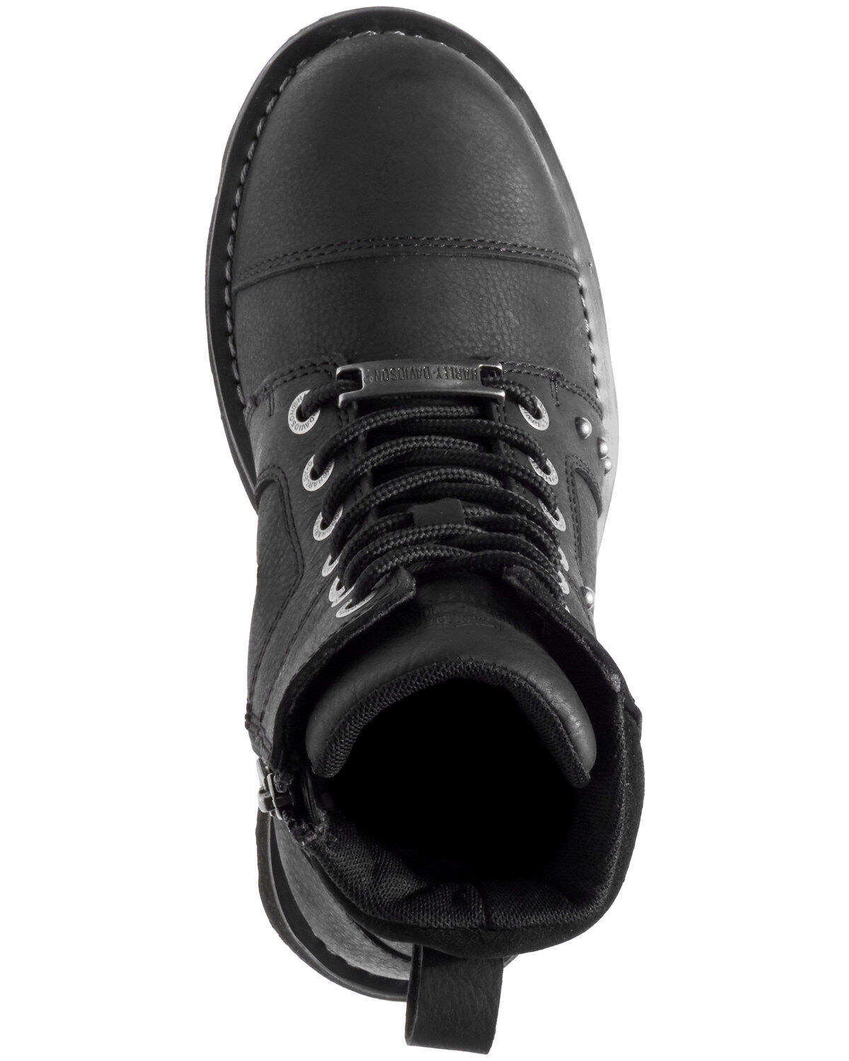 Image #6 - Harley Davidson Women's Oakleigh Moto Boots - Round Toe, Black, hi-res