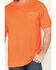 Image #3 - Hawx Men's High-Visibility Short Sleeve Work Shirt, Orange, hi-res