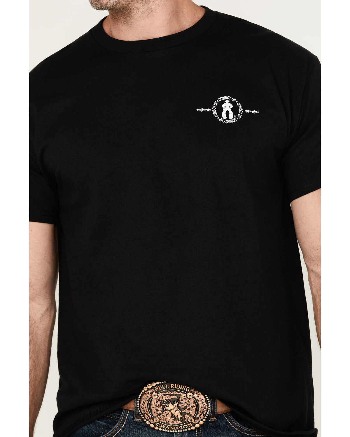 Image #4 - Cowboy Up Men's Step Aside Short Sleeve Graphic T-Shirt, , hi-res