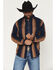 Image #1 - Pendleton Men's Weston Striped Long Sleeve Button-Down Flannel Shirt, Navy, hi-res