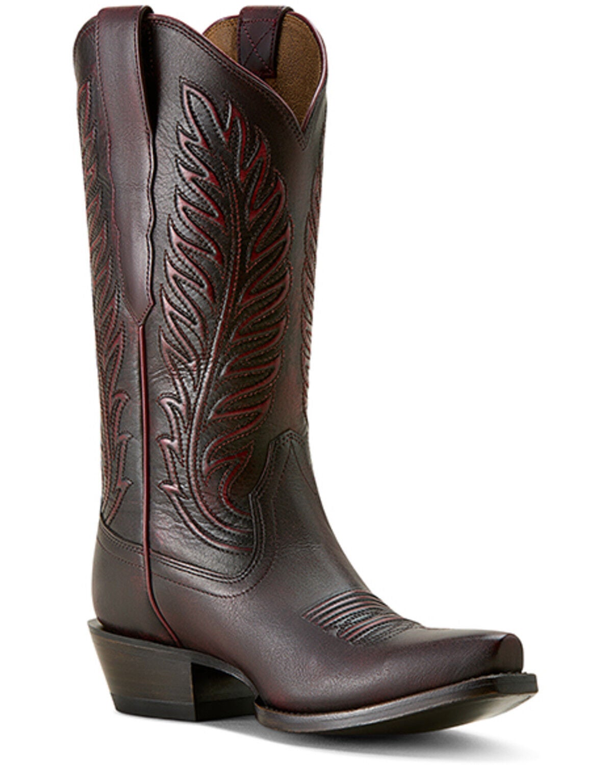 Ariat Women's Bowman Western Boots - Snip Toe, Black Cherry, hi-res