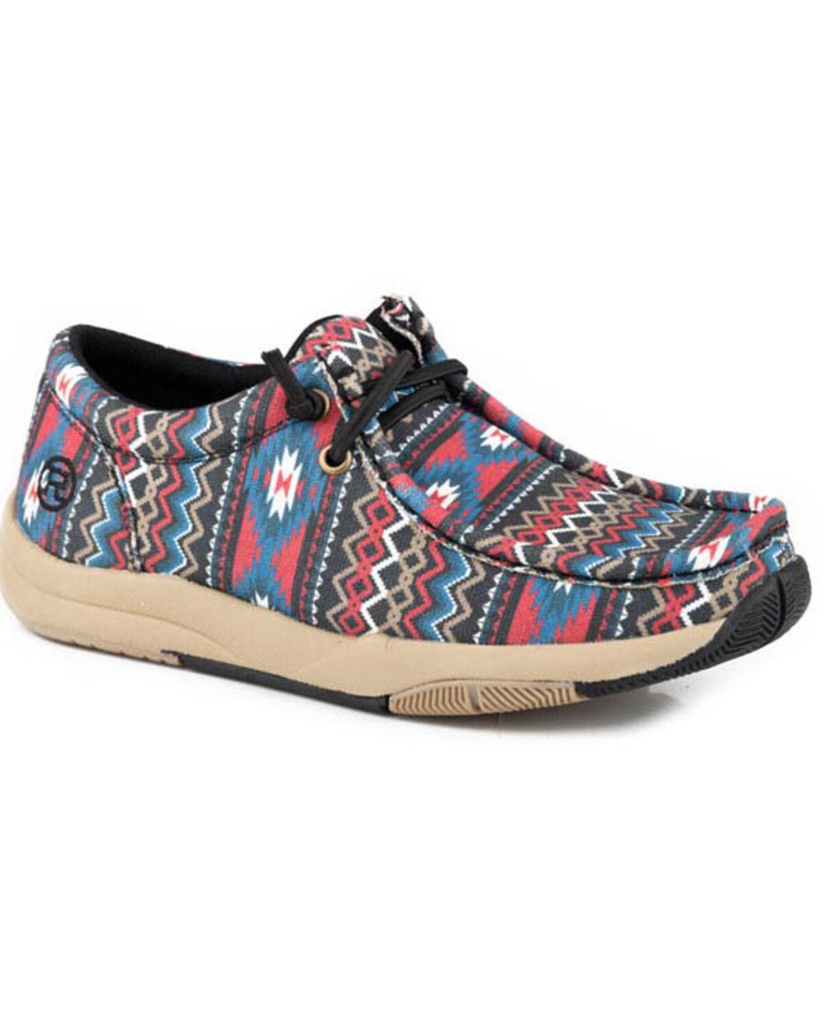 Roper Women's Clearcut Low Casual Shoes - Moc Toe, Black, hi-res