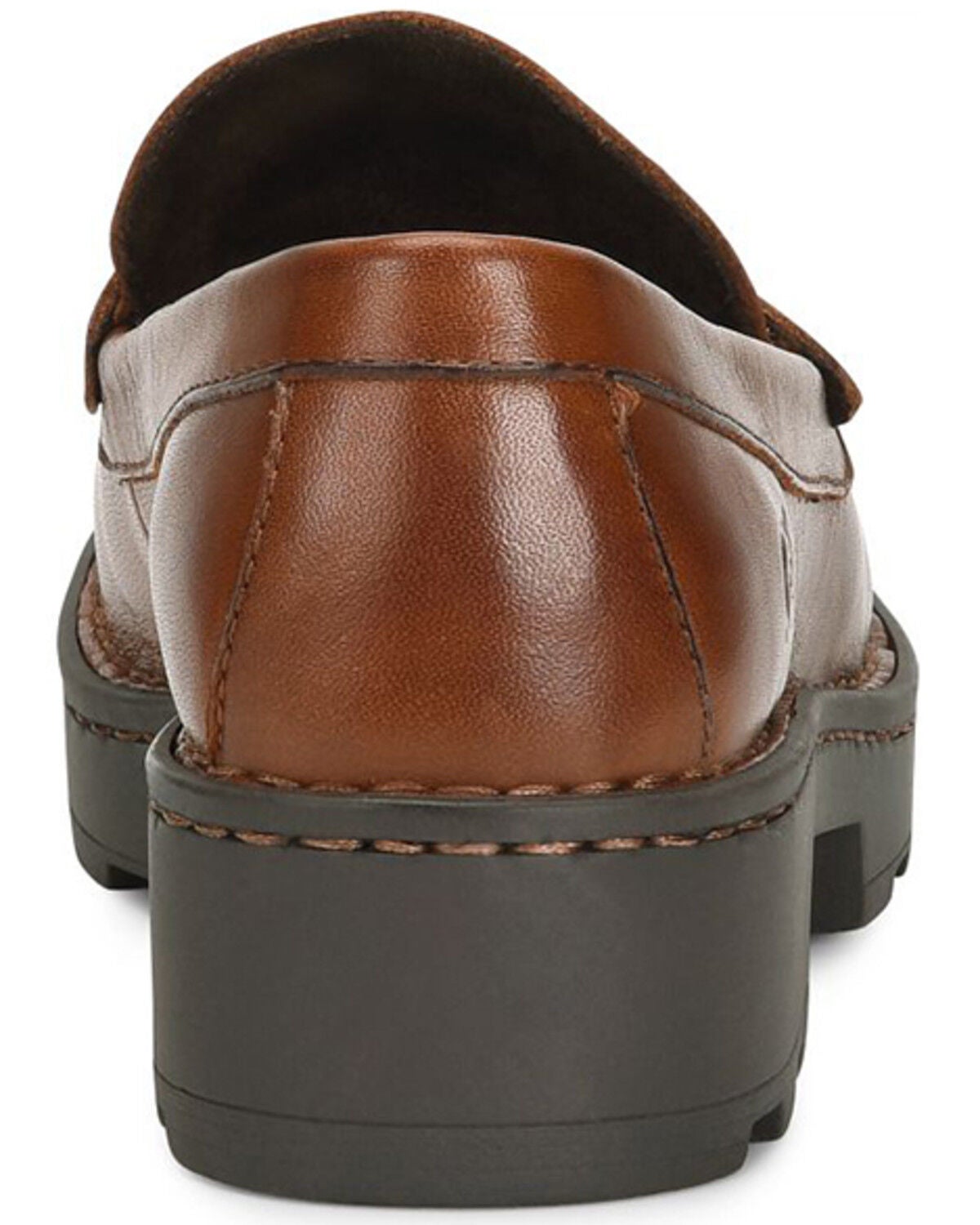 Image #5 - Born Women's Carrea Platform Penny Loafer Shoes, Brown, hi-res