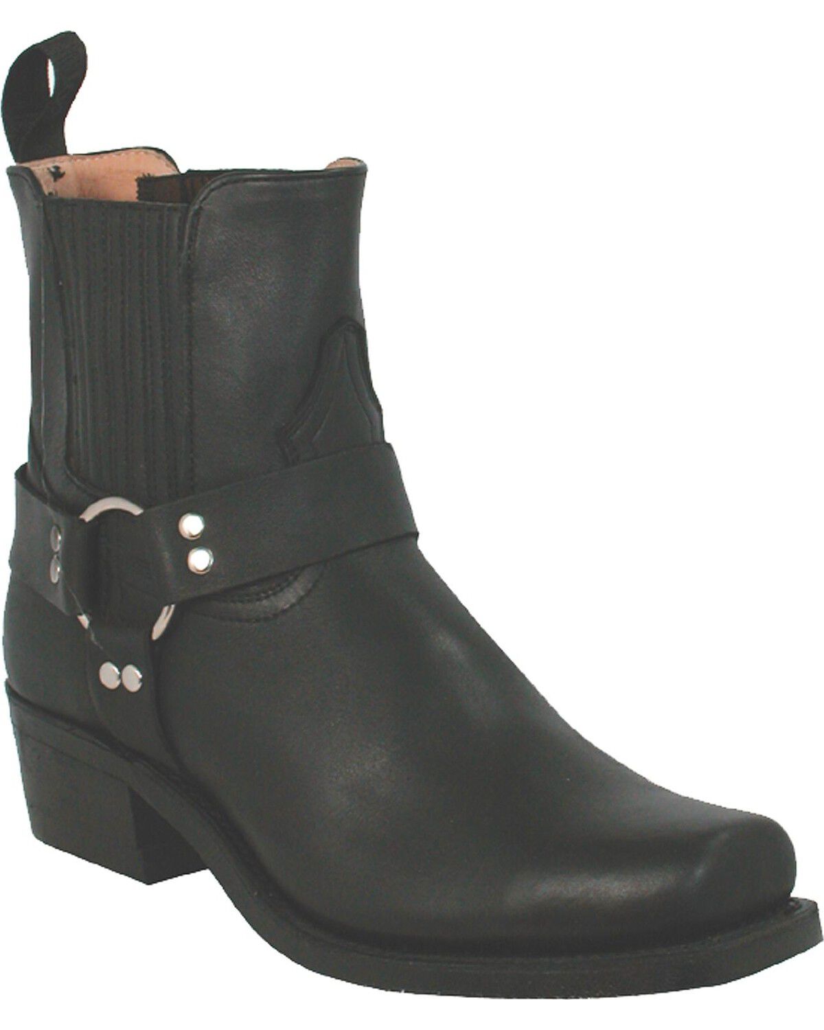 Image #1 - Boulet Men's Motorcycle Harness Boots - Square Toe, Black, hi-res