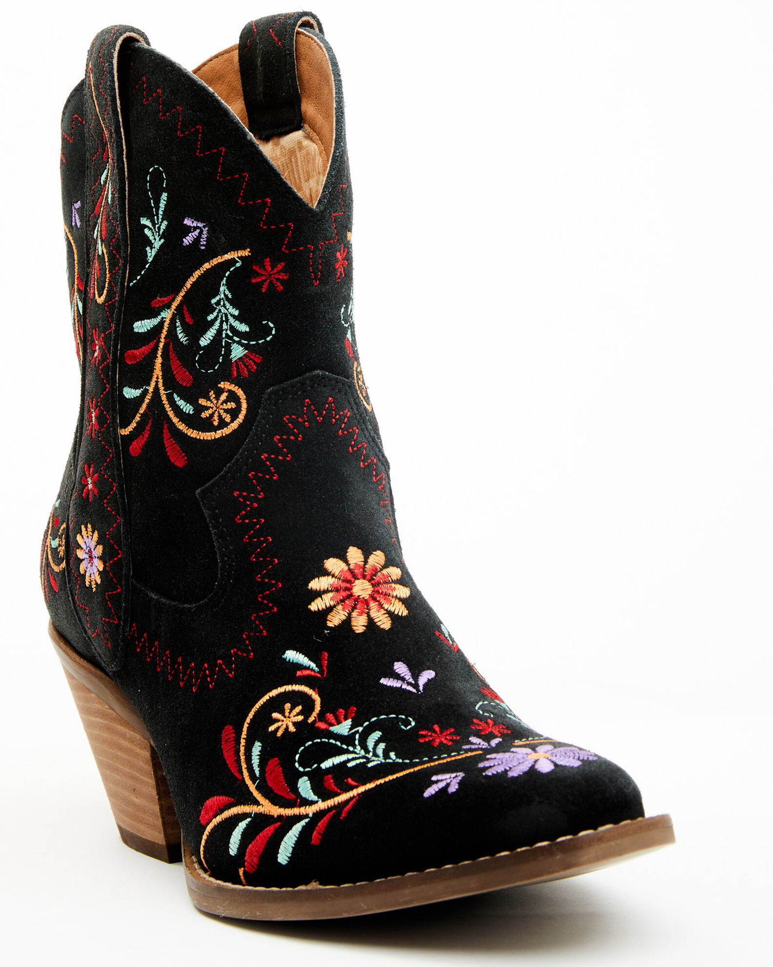 Dingo Women s Sugar Bug Suede Fashion Booties Medium Toe Boot Barn
