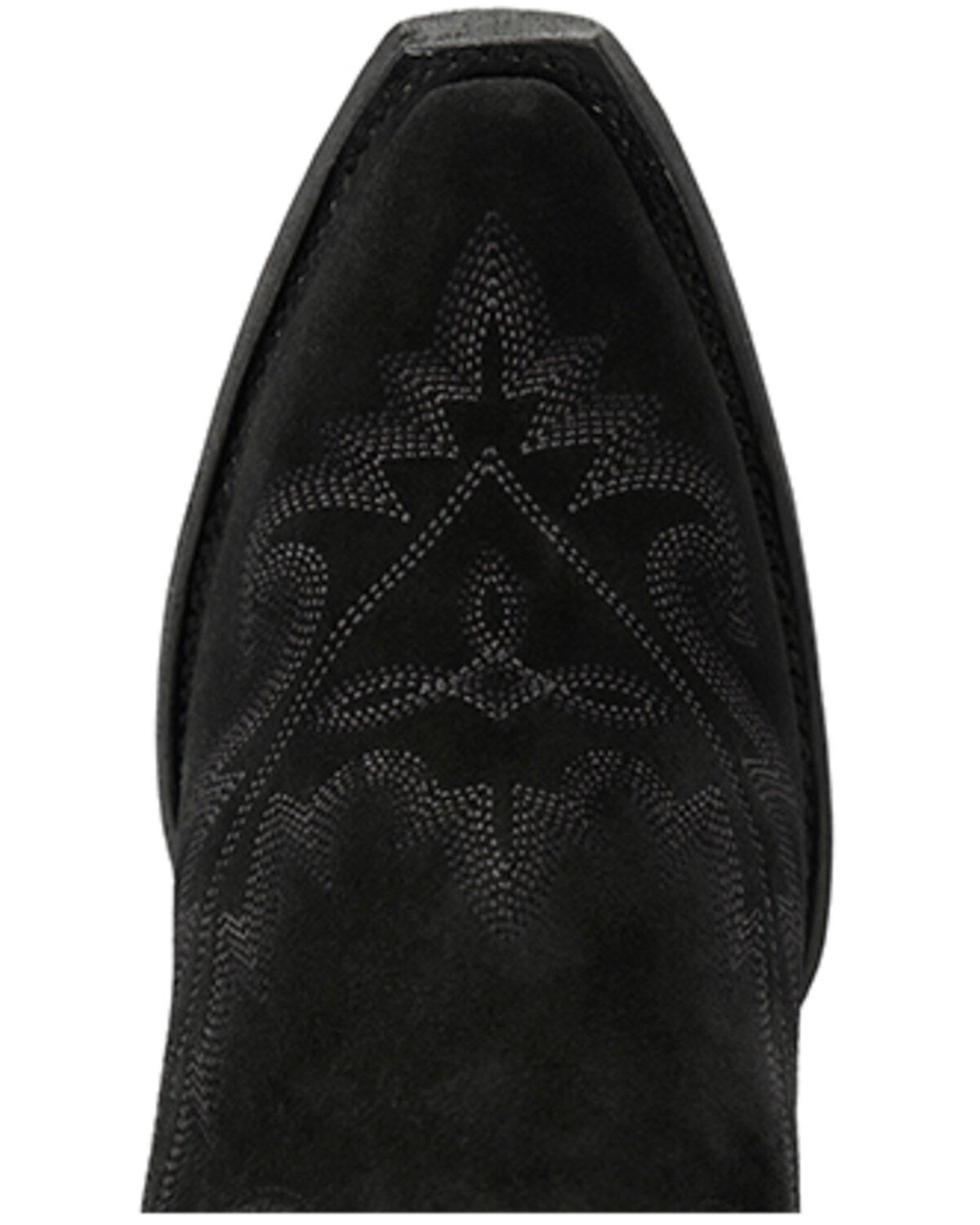 Image #6 - Lane Women's Lexington Over The Knee Suede Western Boots - Snip Toe, Black, hi-res