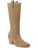 Image #1 - Matisse Women's Evan Tall Western Boots - Pointed Toe, Taupe, hi-res