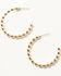 Image #2 - Shyanne Women's Hoop Earring Set - 3 Piece, Gold, hi-res