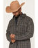 Image #2 - Ariat Men's Menswear Plaid Print Snap Shirt Jacket, Grey, hi-res
